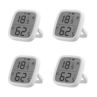 4Pcs SONOFF SNZB-02D LCD Smart Temperature Humidity Sensor APP Control Real-time Monitoring Work with ZB Bridge-P/ ZB Do