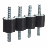 4pcs supports 20mm x 20mm choc monte vibrations en caoutchouc M6 isolateurs de caoutchouc amortisseur en caoutchouc
