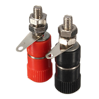 4Pcs Terminal Amplificateur de Haut-parleur après Contraignant Fiche Banane Prise Connecteur Femelle
