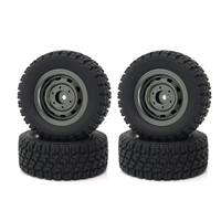 4PCS Tires Wheels All Terrain Universal Off-Road for MJX 16207 16208 HBX 16899 16890 Wltoys 144001 1/14 1/16 1/18 High S