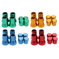 4pcs TR413 en alliage daluminium roue de pneu de voiture pneu Valve Hex Caps Hex et couverture de douille