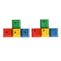 4pcs un profil dorigine OEM RGBY Couleur PBT Dyesub Keycaps WASD Flèche Clé Keycap Set