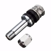 4pcs Universal Chrome Flush Mount Metal Tire Tire Valve Stems Bolt With Cap TR48