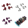 4PCS Upgraded Metal Steering Cup Rear Wheel Seat for Wltoys 284131 284010 284161 K989 K969 1/28 RC Cars Vehicles Models