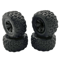 4PCS Upgraded Tires Wheels for Wltoys 144010 MJX 16208 16209 16210 SCY MNRC MN128 1/12 1/14 1/16 Monster Truck RC Cars V
