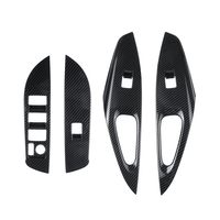 4Pcs voiture fibre de carbone fenêtre ascenseur interrupteur panneau garnitures pour Toyota Corolla 2019-2020
