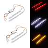 4pcs voiture flux séquentiel LED bande de lumière clignotant DRL feu arrière lampe de frein Switchback Tailligh