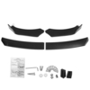 4pcs voiture pare-chocs universel en fibre de carbone look lèvre avant menton kits de corps de pare-chocs