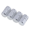 4pcs voiture pneus bouchon en aluminium vannes de roue tige de pneu