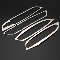 4pcs voiture porte intérieure accoudoir poignée couvercle garniture en acier inoxydable pour Ford Focus 3 2012-2018