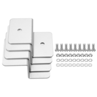 4pcs ZB-04 Montage sur panneau solaire Z Supports Kit en alliage daluminium pour camping-cars et yachts