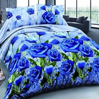 4pcs 3d bleu enchantress imprimés ensembles de literie housse de couette draps taies doreiller