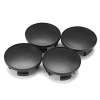 4Pcs 54MM Black Plastique Car Emblem Badge Wheel Center Hub Caps pour Mini Cooper