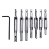 4pcs 7pcs porte et fenêtre charnière ouvreur de bois outil de perforateur kit foret à queue hexagonale