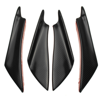 4pcs Spoiler de corps de voiture universel Spoiler avant Spoiler Canards Lip Splitters Trim