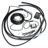 4pcs étanche RVB LED lumières de décoration de voiture bande néon lampe de latmosphère Kit avec contrôle sans fil
