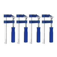4pcs travail du bois F pince réglable étau en bois poignée fixe outils de verrouillage 50-120mm