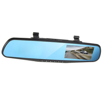4 pouces 1080P HD Lecteur double DVR enregistreur vidéo DVR avec rétroviseur