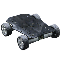 4WD Base de châssis de voiture de robot RC intelligente en métal bricolage