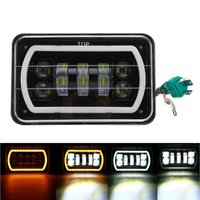 4X6 pouces LED lampe de travail carrée lampe de voiture hors route loin et proche phare intégré pour Wrangler pour JEEP