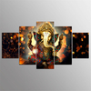 5 pièces toile Ganesha peinture Style indien encadré / sans cadre affiche impression mur Art décor photo pour la décorat