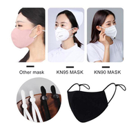 50 / 100pcs bricolage élastique Bande corde doreille à tricoter Bande avec bouton réglable couture