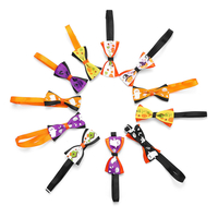 50 Pcs Halloween Décor Pet Chiot Chien Chat Arc Cravates Collier Réglable Cravate Cravates Mignon Pet