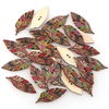 50 PCS Rétro Style Feuilles En Forme de Boutons En Bois Lavable Boutons À Coudre DIY Décor Fournitures Dartisanat