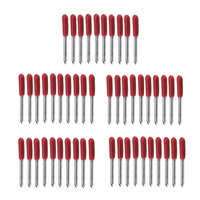 50 pcs Traceur De Découpe 45 Degrés Titanium Enduit Carbure Fond Plat PCB Gravure Peu CNC