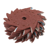 50 pièces 240 grain octogonal abrasif papier abrasif double couche outil de polissage de ponçage