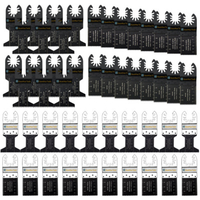 50 pièces lame de scie oscillante multi-outil kit de lames de scie à dégagement rapide pour outils oscillants de coupe e