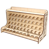 50 Pots En Bois Pigment Bouteilles Organisateur De Stockage Couleur Peintures Stand Rack Holder