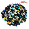 500 Pcs Universel Mixte Auto Fixation De Voiture Pare-chocs Porte Panneau Fender Doublure Clips Retenue Attache Rivet