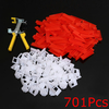 500 pièces Clips + 200 pièces cales système de nivellement des carreaux entretoise + pinces