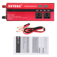 5000W 12V / 24V DC à 110V / 220V AC Onduleur Solaire LED Modifié Convertisseur Sinuso dal Rouge