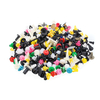500pcs mixte en plastique attache de voiture clip pare-chocs fender garniture kit rivet panneau de porte