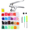 500pcs T5 pince pression outil de fixation bouton pression + tournevis