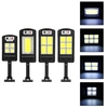 500W 48/120/128COB solaire LED lampadaire PIR détecteur de mouvement télécommande intelligente étanche éclairage de sécu
