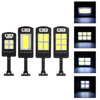 500W 48/120/128COB solaire LED lampadaire PIR détecteur de mouvement télécommande intelligente étanche éclairage de sécu