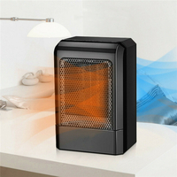 500W Portable noir en céramique chauffage électrique bureau à domicile ventilateur de chauffage à faible bruit 3s chauff