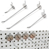 50/100/150/200mm universel panneau perforé crochets monotrou Chrome maison cuisine salle de bain outils argent fer panne