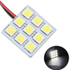 5050 blanc de voiture 9SMD LED Intérieur dôme panneau de porte de lecture lumière