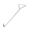 50/60 / 70cm Acier au carbone Trou dégout Couvercle Couvercle Fermoir Manche Outil Anti-rouille