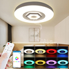 50cm 220V LED RVB Musique Plafonnier Smart Plafonnier Bluetooth APP/Télécommande