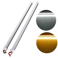 50CM 6.4W 5630 SMD Blanc Pur Blanc Chaud Étanche Dur Barre Rigide de LED Lumière avec Coque DC12V