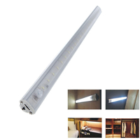 50CM Batterie alimenté blanc pur chaud SMD3528 blanc chaud PIR détecteur de mouvement LED lumière rigide pour la maison