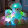 50CM Colorful Creative Glow LED Lumière Peluche Ours Coussin Peluche Poupée Coussin Jouet Pour Amis Famille Cadeau