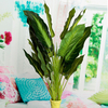 50cm Feuilles Réalistes À Feuilles Persistantes Plante Artificielle Simulation Fleurs Bush En Pot Fleur Décor À La Maiso