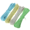 50ft nylon réfléchissante paracord parachute de chaîne de cordon 9 noyau 550lb éclat lumineux de camping randonnée corde