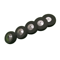 50mm / 58mm / 63mm / 70mm / 76mm EVA Caoutchouc Simulation Roue de Pneu Moyeu En Aluminium Pour RC Avion RC à Voile Fixe